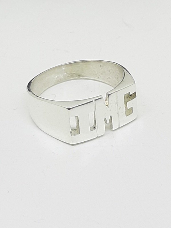 Producto - ANILLO TRIPLE INICIAL PLATA 925