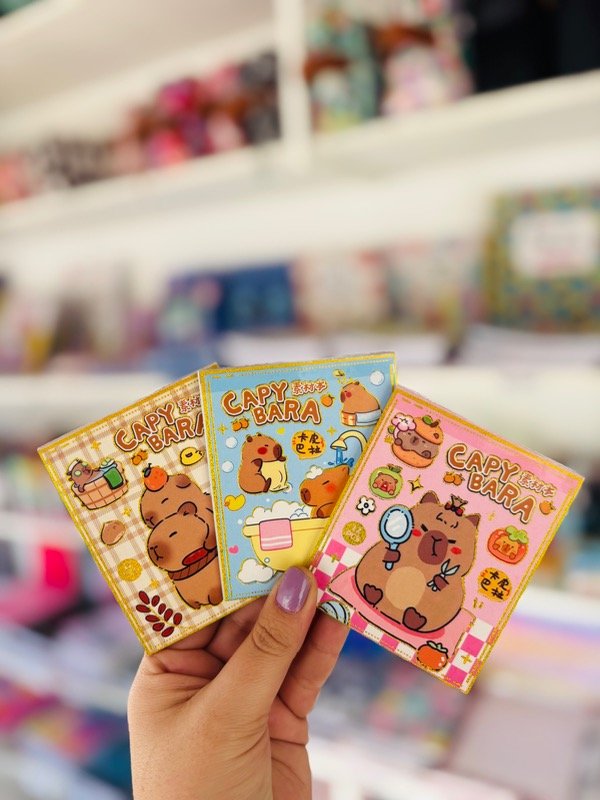 Producto - Mini libretas de stickers CAPIBARA