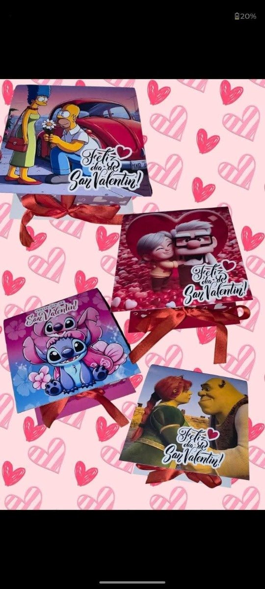 Producto - CAJA LIBRO EDITABLE EN CANVA SAN VALENTIN