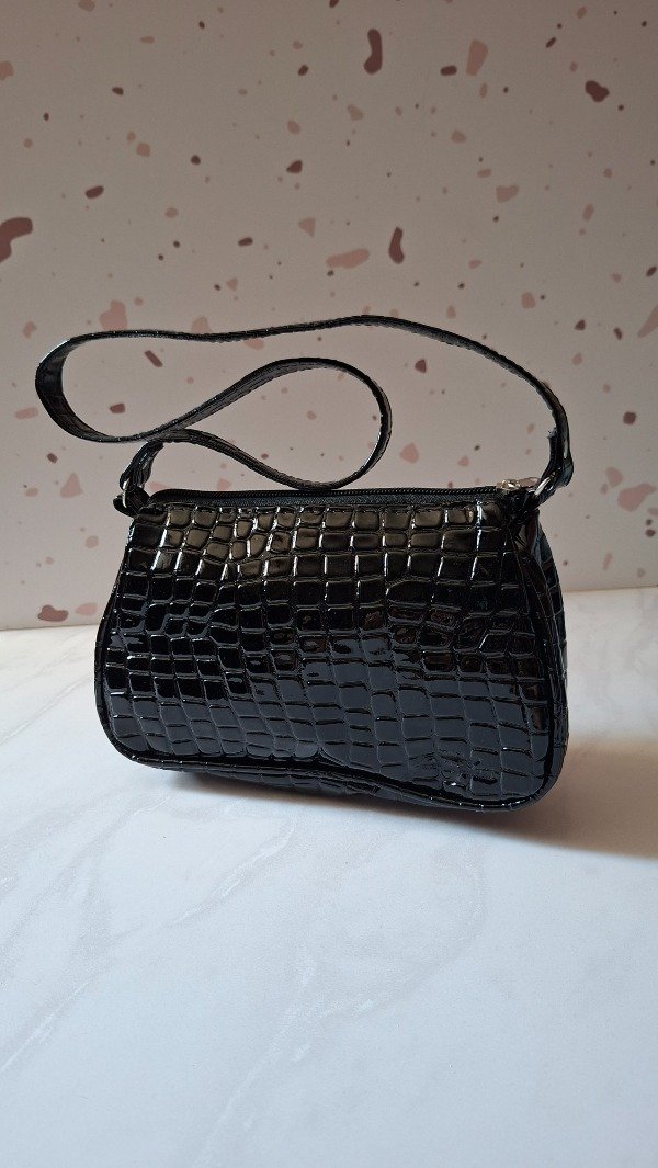 Producto - Bandolera mini bah chocolate charol