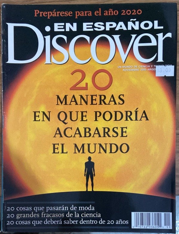 Producto - REVISTA DISCOVER VOL.4 NO.11 NOVIEMBRE 2000
