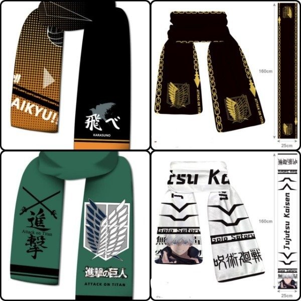 Producto - Bufandas de Jujutsu - Shingeki - Haikyu - Ingrese para elegir