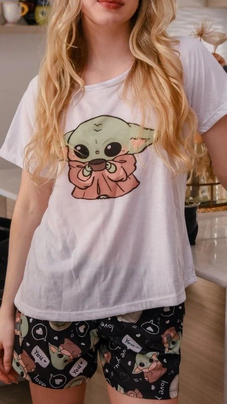 Producto - Pijama Corto Yoda taza