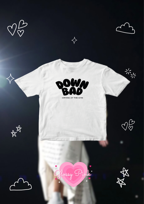 Baby Tee Down Bad Crying At The Gym algodón