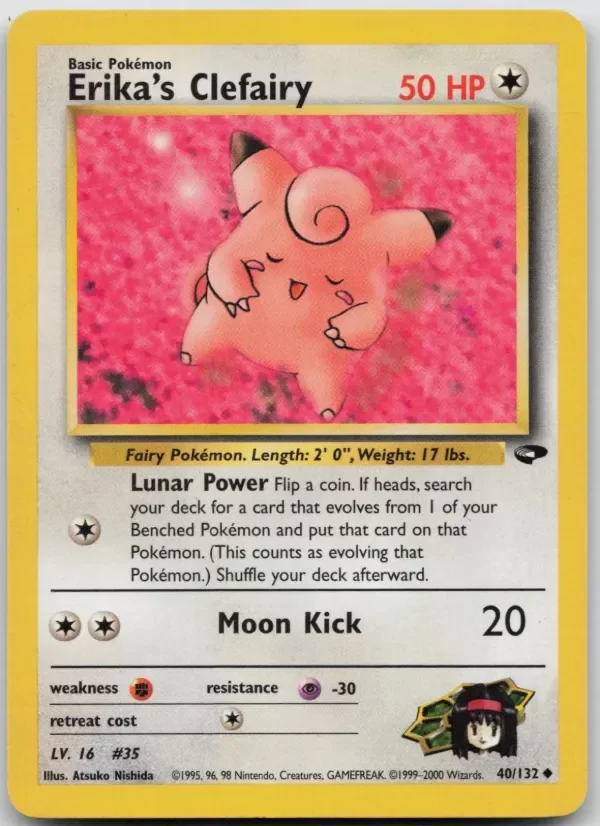 Producto - Erika's Clefairy 40/132 Uncommon Gym Challenge Pokemon Unlimited