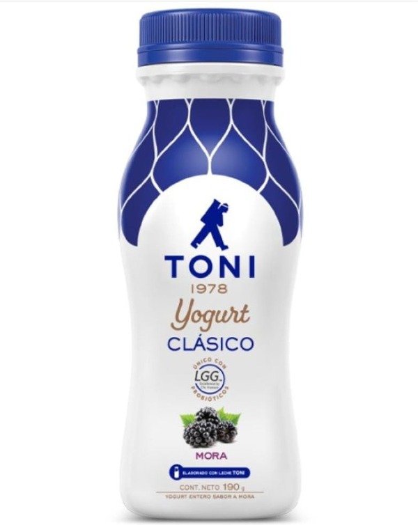 Producto - Yogurt Toni mora 190gr