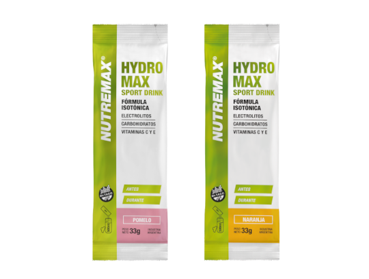 Producto - HYDROMAX Sport Drink 660 Grs (20 Sobres/10Lts) Nutremax Sin Tacc - 1