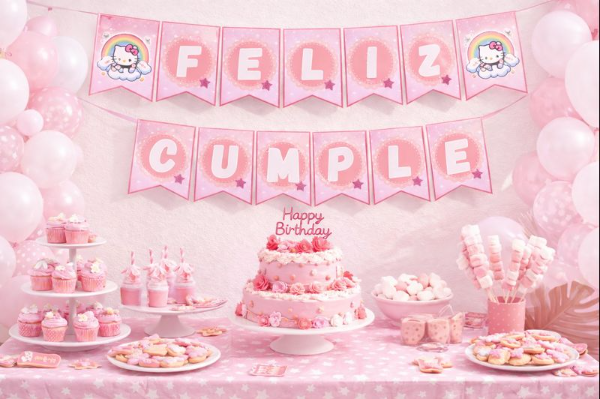 Producto - PDF Banderines "Hello kitty"