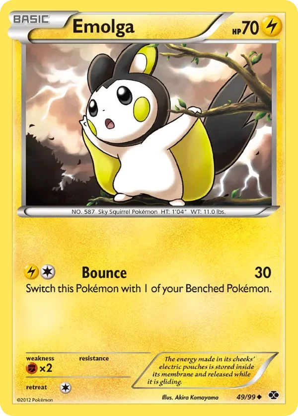 Producto - Emolga 49/99 Black and White: Next Destinies