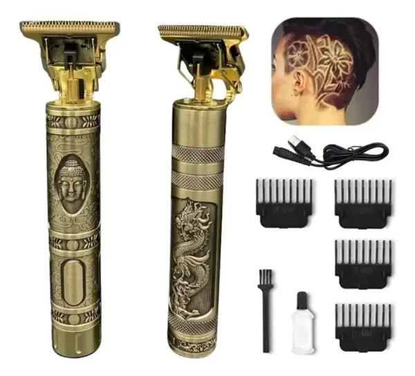 Producto - CORTA PELO RECARGABLE DORADO