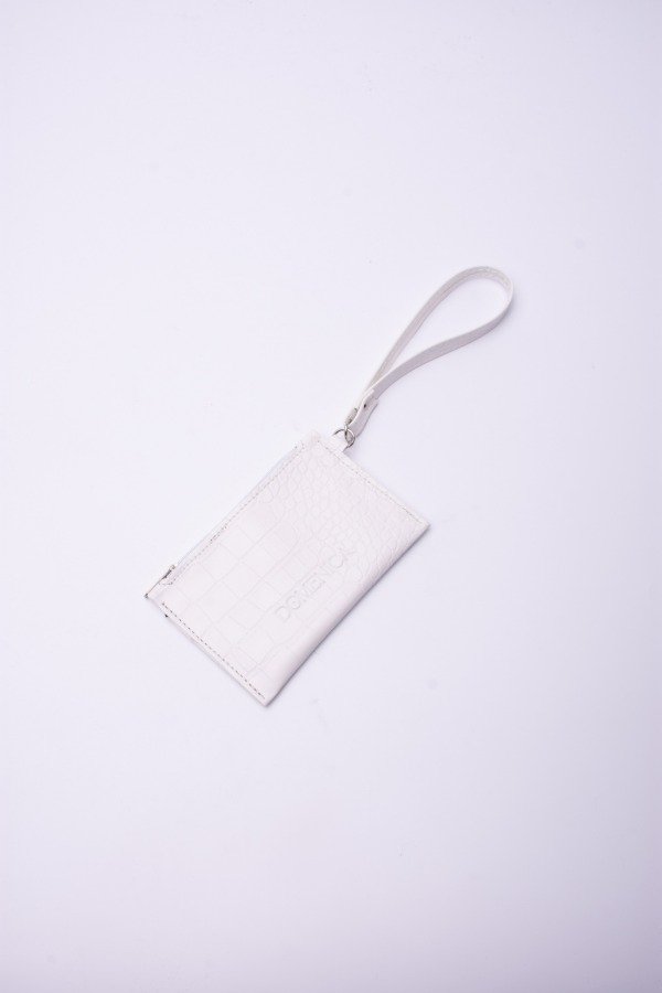 Producto - Tarjetero m crocco blanco