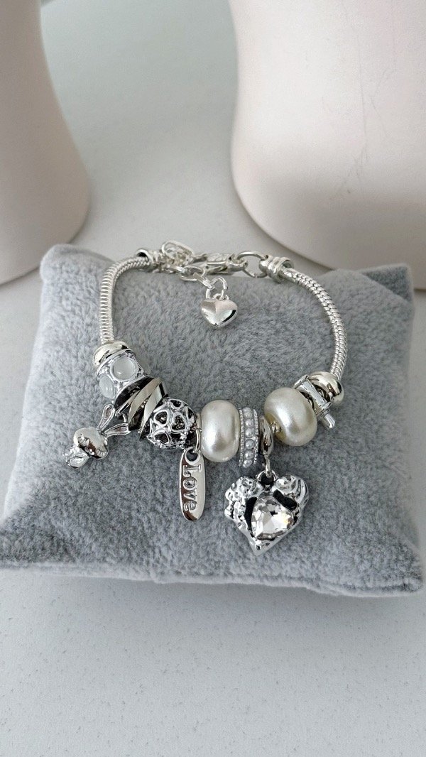 Producto - Pulsera Charms conejito ACERO BLANCO