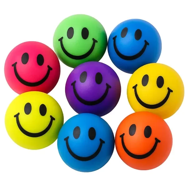 Producto - pelotita saltarina smile emoji 27mm x 10 un