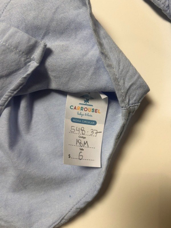 Producto - Camisa celeste manga larga Primark - 4