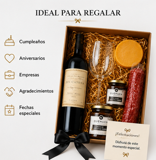 Producto - Caja de Regalo DV Catena Malbec Malbec + Copa de Cristal + Picada Gourmet - 7