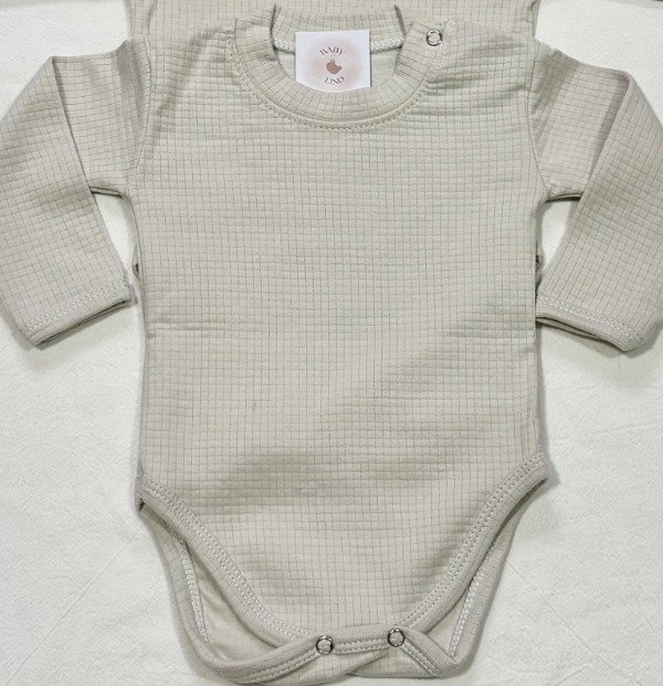 Producto - Body Mangas Largas Pixel Gris