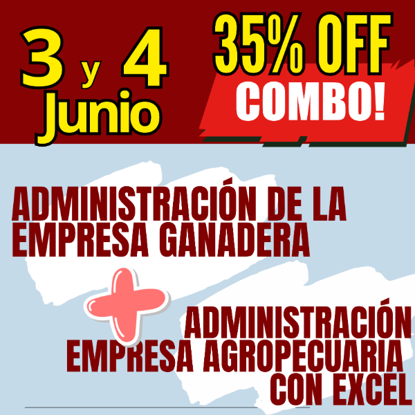 Producto - COMBO 2 CURSOS: Administración Ganadera + Gestión Agropecuaria con Excel