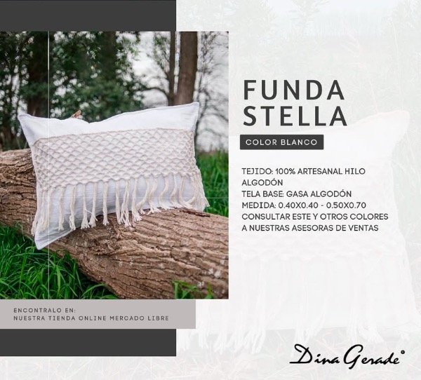 Producto - Funda Almohada Dina Gerade. 50 x 70 cm