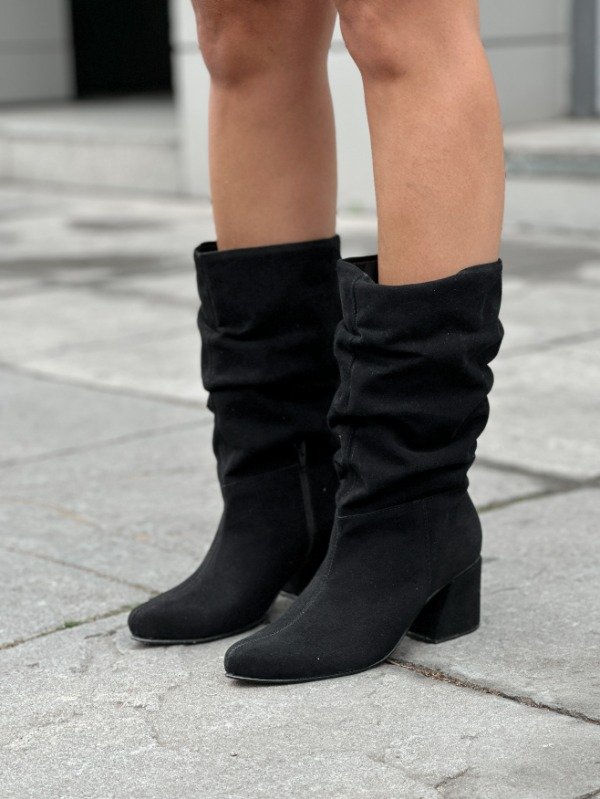 Producto - Bota caña media arrugada Asha