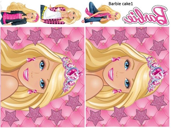Producto - LAMINA BARBIE CAKE PIÑATA 1 DISEÑO
