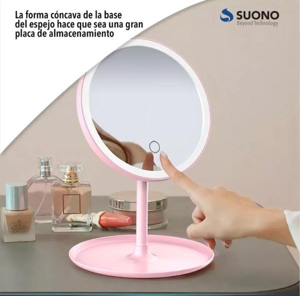 Producto - Espejo Recargable con luz led
