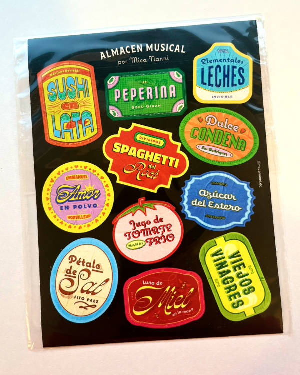 Producto - Almacen musical - Plancha de stickers - 2