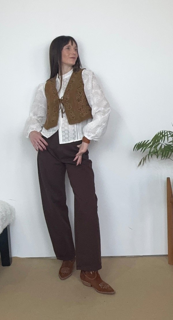 Producto - Pantalon balloon chocolate