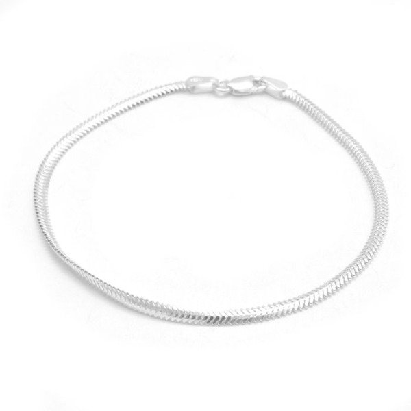 Producto - Pulsera Clapton Aplanada 3Mm 18,5Cm
