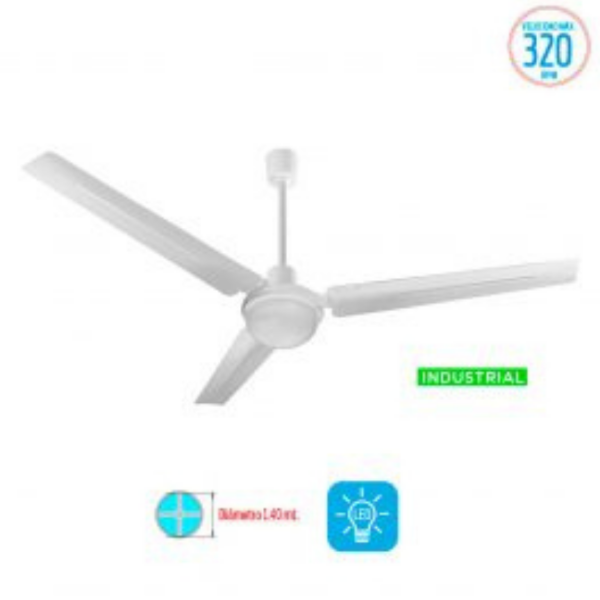 Producto - VENTILADOR DE TECHO INDUSTRIAL CON LUZ VTHI513 LILIANA