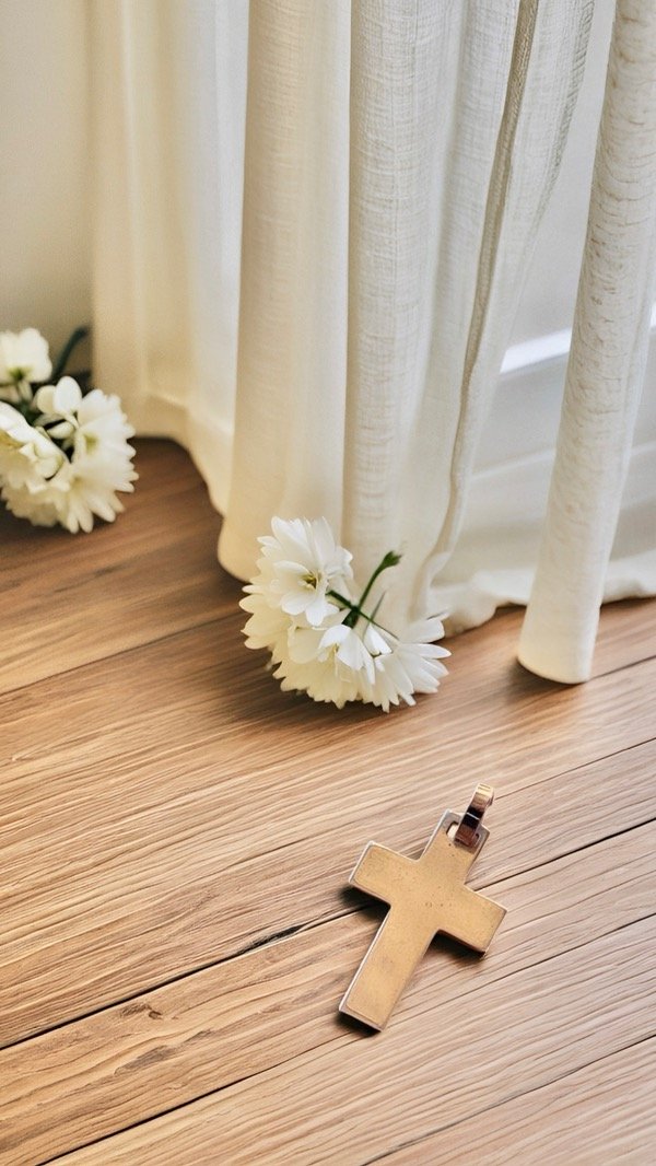 Producto - Cruz plata lisa D126