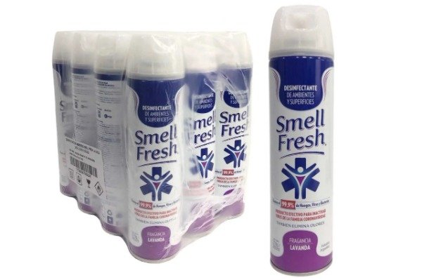 Producto - DESINFECTANTE AEROSOL LAVANDA 360 ML SMELL FRESH