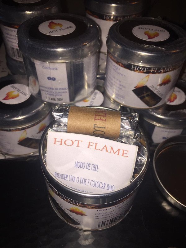 Producto - LATA L-10 UNIDADES DE INICIADORES DE FUEGO HOT FLAME