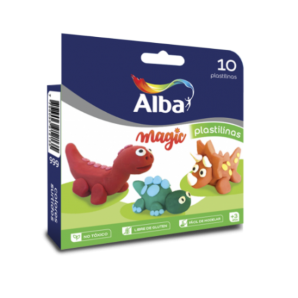 Producto - Plastilina x10 surtido alba