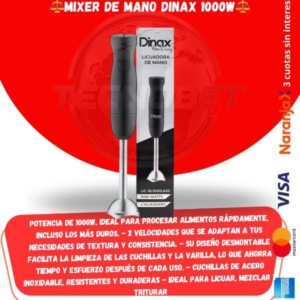 Producto - MIXER DE MANO DINAX 1000W