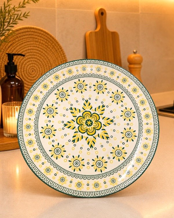 Producto - PLATO DE CERÁMICA 22cm AMARILLO
