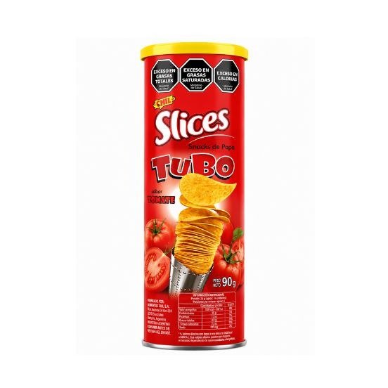 Producto - Papas Fritas Tubo sabor Tomate x90grs (Slices)