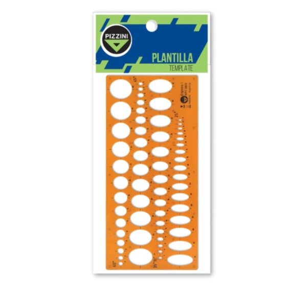 Producto - PLANTILLA FIGURAS GEOMETRICAS PIZZINI NARANJA