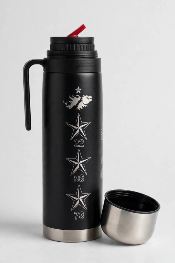 Producto - Termo Media Manija Negro 1L + Grabado Láser - 0