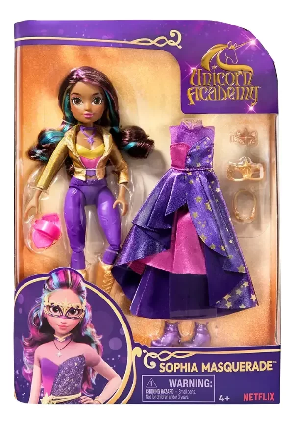 Producto - Muñeca Figura Sophia Con Vestido + Acc 23cm Unicorn Academy