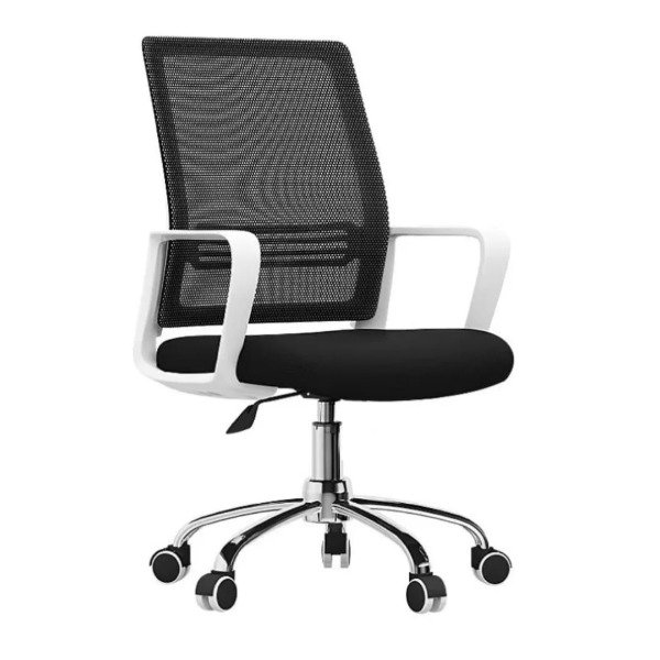 Producto - Silla de Oficina Ergonómica Duo-Tone giratoria Blanco/Negro