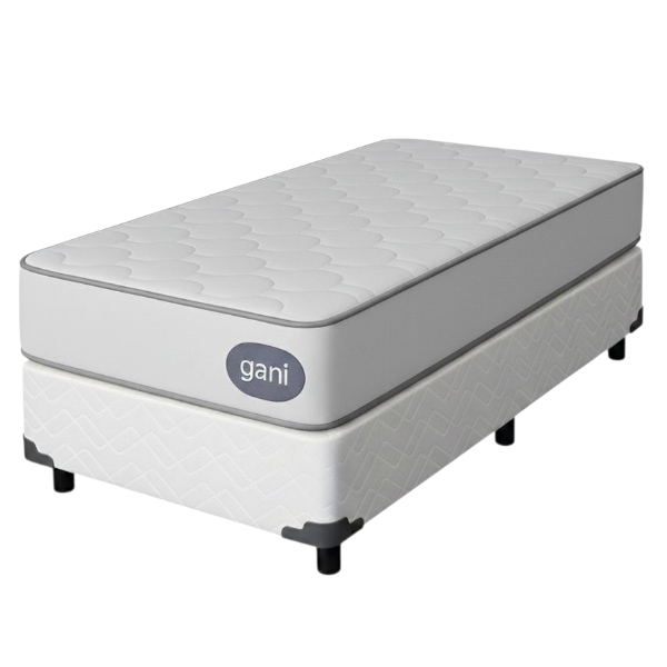 Producto - Conjunto Sommier 1 plaza (0.80 x 1.90)