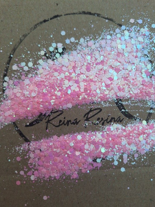 Producto - Glitter camaleón rosa bebe