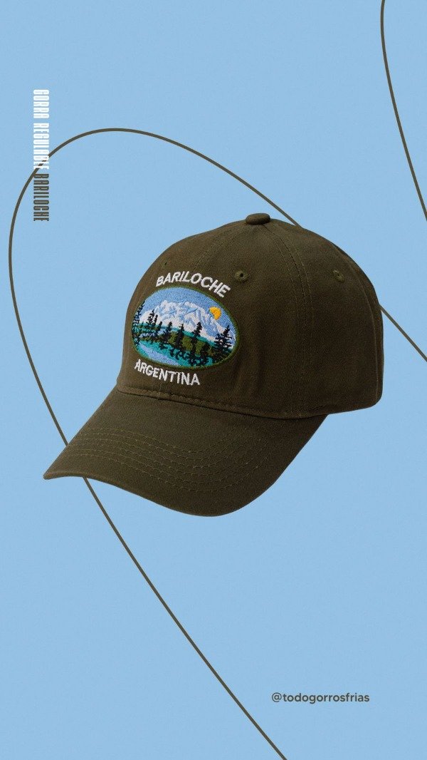 Producto - GORRA VINTAGE VERDE BARILOCHE