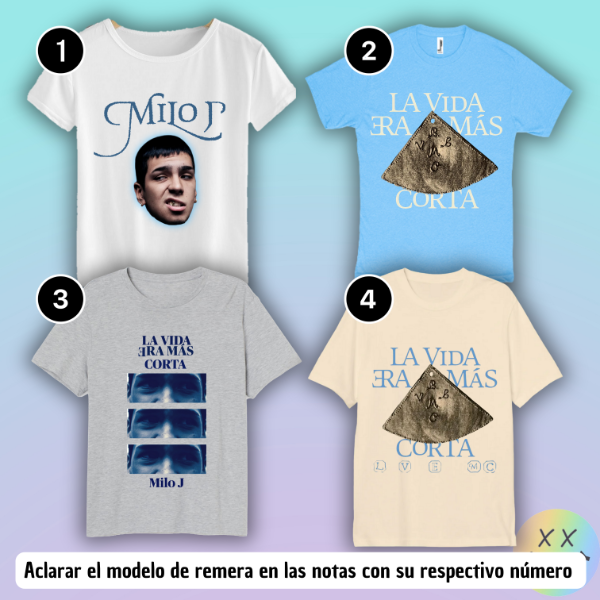 Producto - Remeras Milo J #2 (varios modelos)