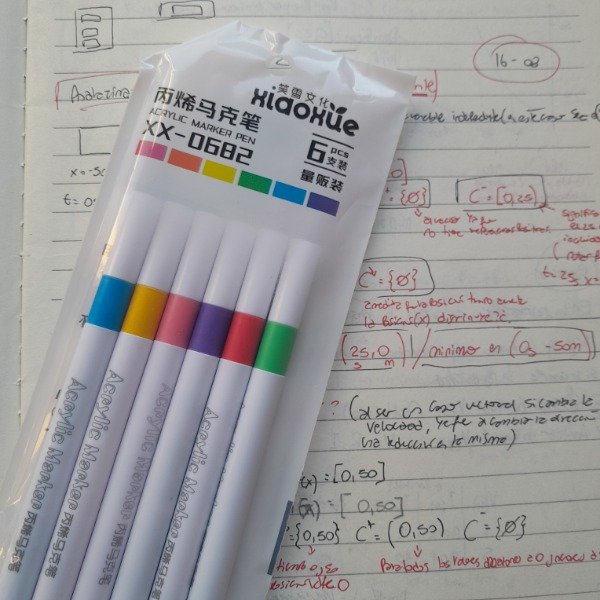 Producto - resaltadores acrílicos X6