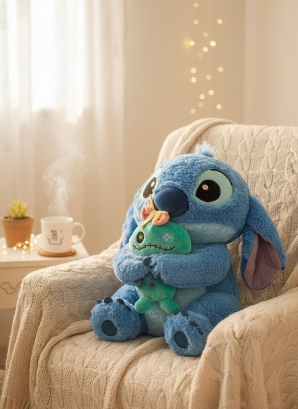 Producto - Peluche Stitch y trapos