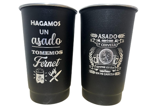 Producto - VASO ALUMINIO PINTADO GRABADO 1LT