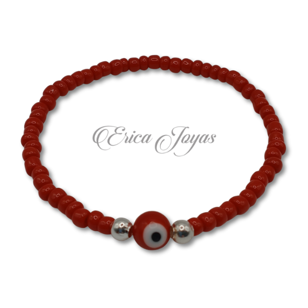 Producto - Pulsera Protectora con cuentas rojas (ABPU0001)
