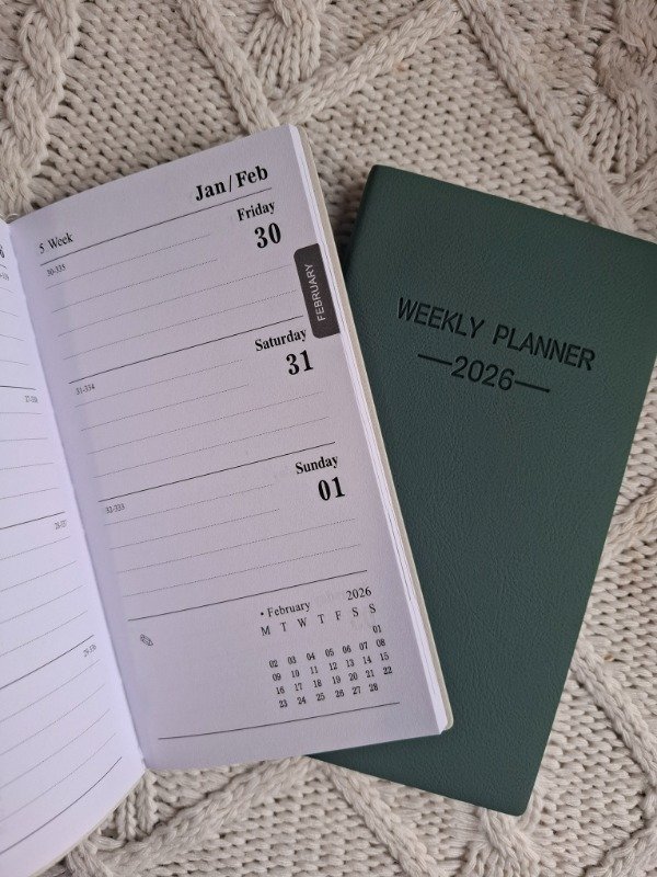 Producto - Agenda 2026 verde oscuro