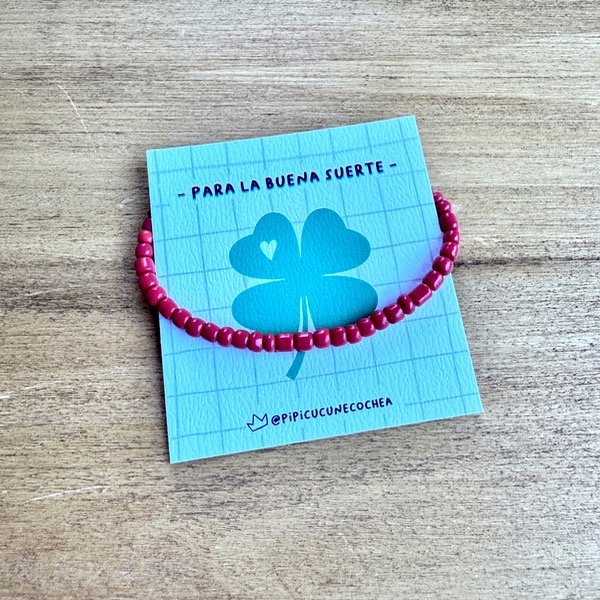 Producto - Pulserita Mostacillas - Roja